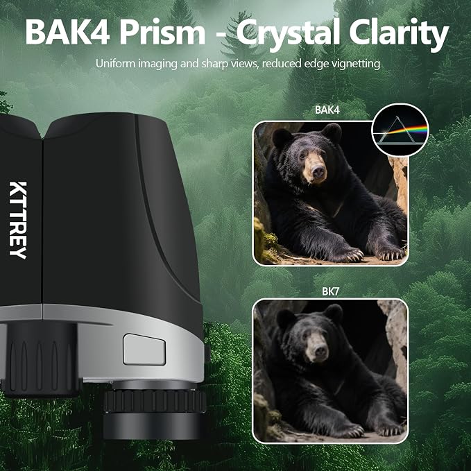 10x25 Compact Binoculars for Adults and Kids, Small High Powered Binoculars - Image 4