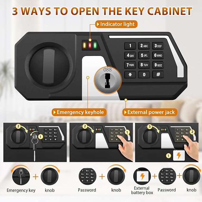 144 Keys Fireproof Cabinet Safe - Image 7