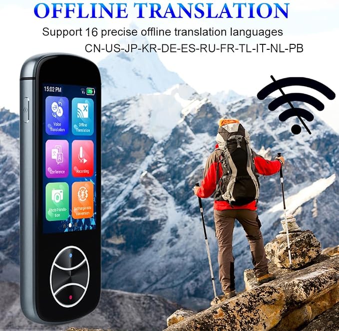 Language Translator Device No WiFi Needed, AI Translator Two Way Real Time - Image 4