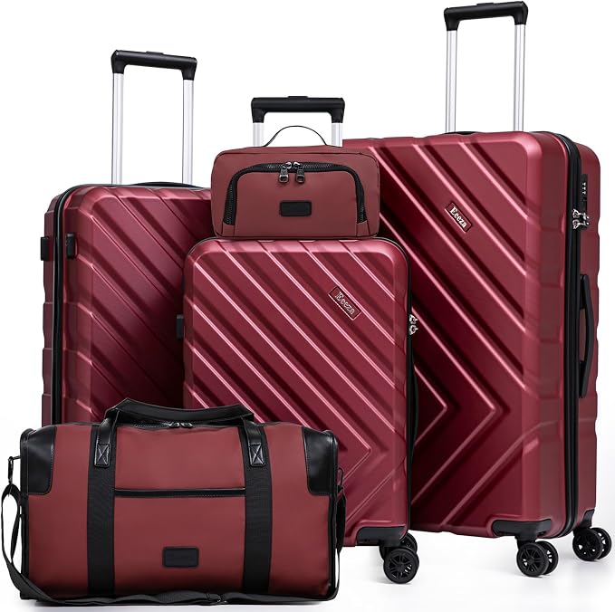 Luggage Sets 5 Piece, Suitcases by Eeeza