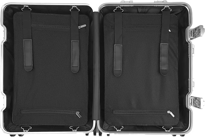 All Aluminum Luggage Suitcase 3 Sizes TSA Lock Carry On Silver - Image 6