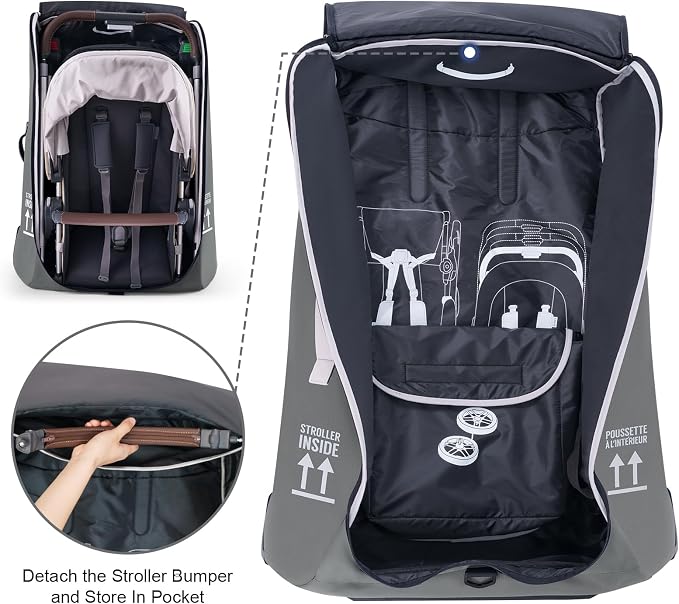 Stroller Bag for Airplane, Stroller Travel Bag Compatible - Image 5