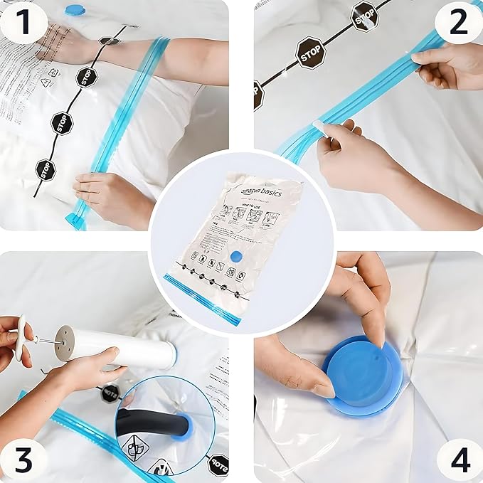 Amazon Basics Vacuum Compression Zipper Storage Bags - Image 4