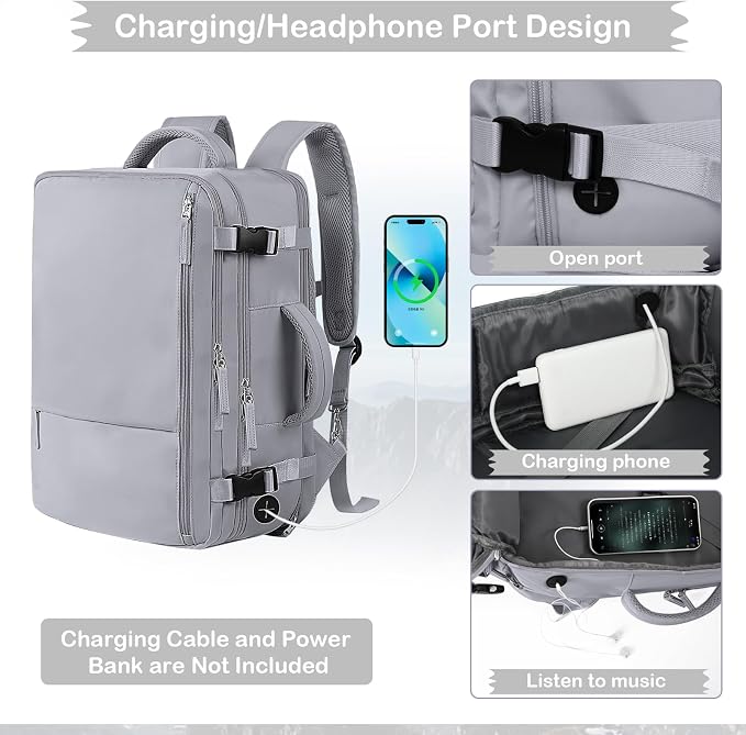 Hanples Extra Large Travel Backpack - Image 7