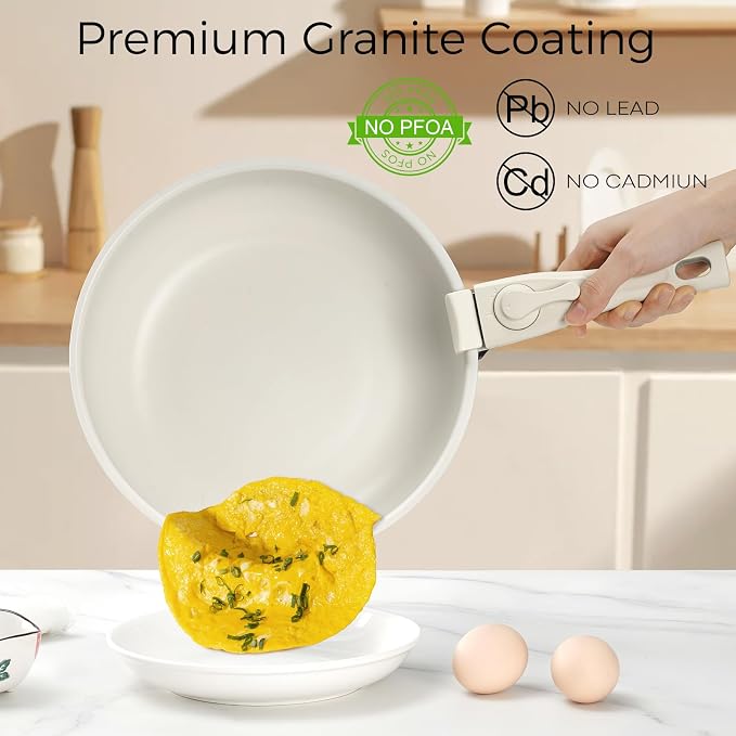 15Pcs Pots and Pans Set Non Stick, Cookware Sets - Image 3