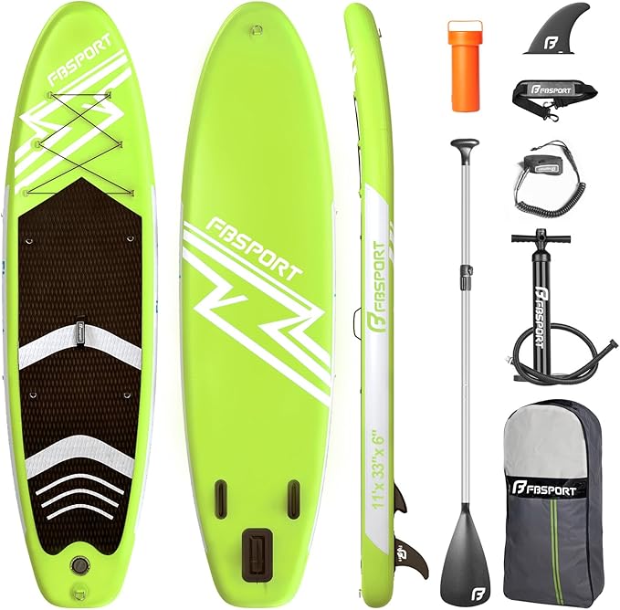 FBSPORT 11' Premium Stand Up Paddle Board, Yoga Board by FBSPORT
