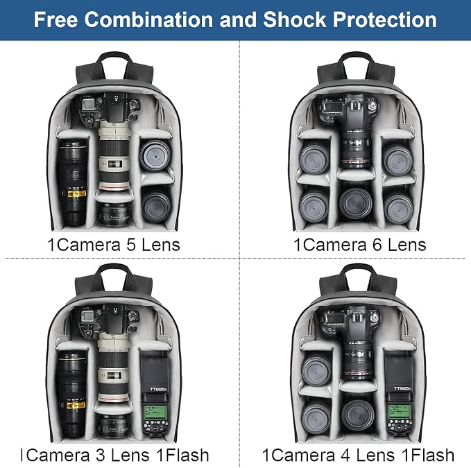 Cwatcun Camera Backpack Bag Professional - Image 3