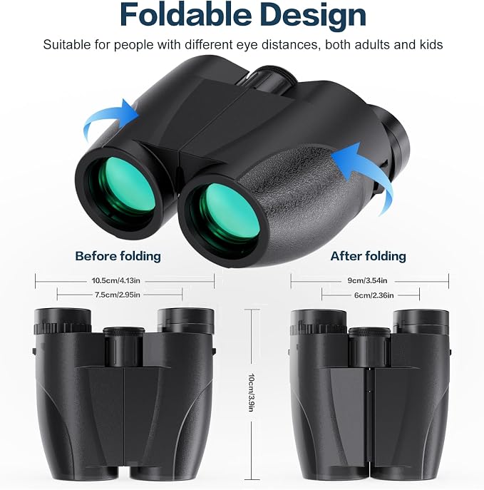 20x25 Compact Binoculars for Adults and Kids, High Power Adults Binoculars - Image 2