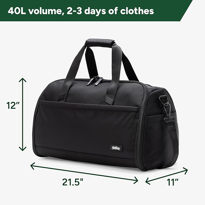Halfday Convertible 2-in-1 Premium Garment Duffel Weekender Bag 40L | - Image 6