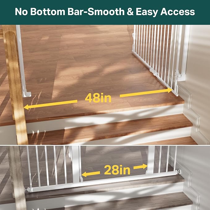 Cumbor 34" Extra Tall Baby Gate - Image 9