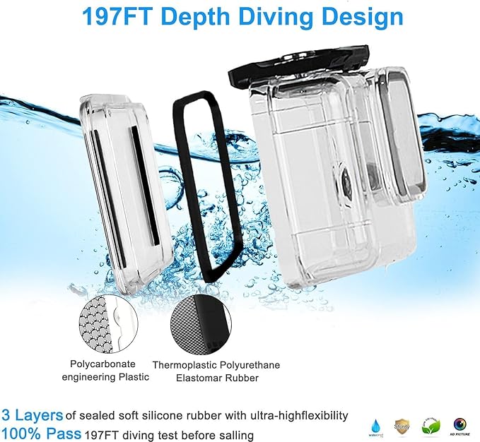 FitStill Carrying Protective Case Include 60M/196FT Underwater Waterproof - Image 2