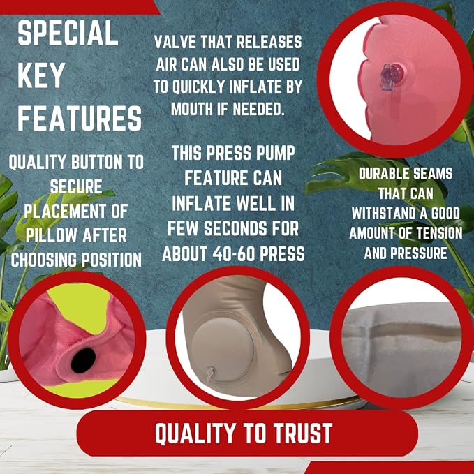 Inflatable Travel Pillows for Airplanes - Image 4