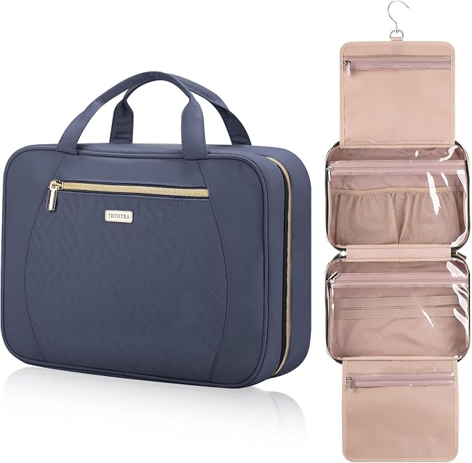 Hanging Toiletry Bag for Women Travel, 2 Sizes Large & Small Waterproof by TBTOTRA