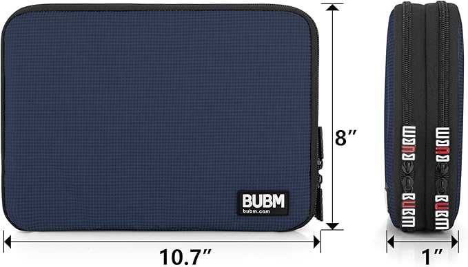 BUBM Double Layer Electronics Organizer, Travel Gadget Bag - Image 5