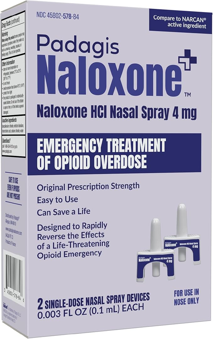 Naloxone HCI Nasal Spray, 4 mg – Emergency Treatment by Padagis