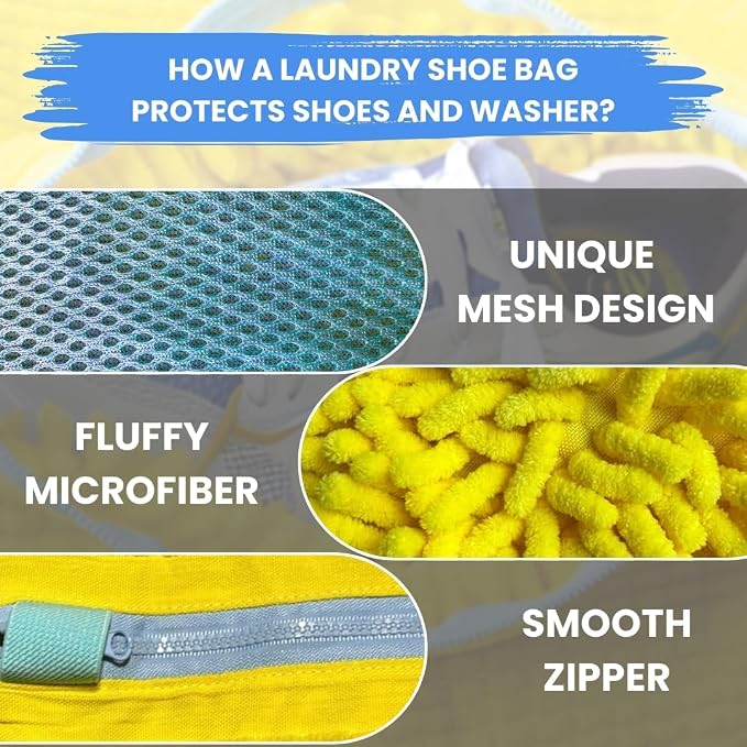 Shoe Washing Machine Bag, Laundry Shoe Bag - Image 3