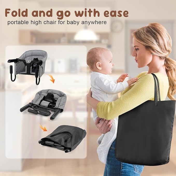 Baby Bliss Portable Hook-On Baby High Chair - Image 4
