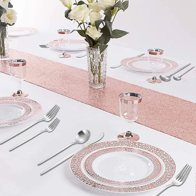Matte Silverware Set, VANVRO 60-Piece Stainless Steel Flatware Set, Satin - Image 6