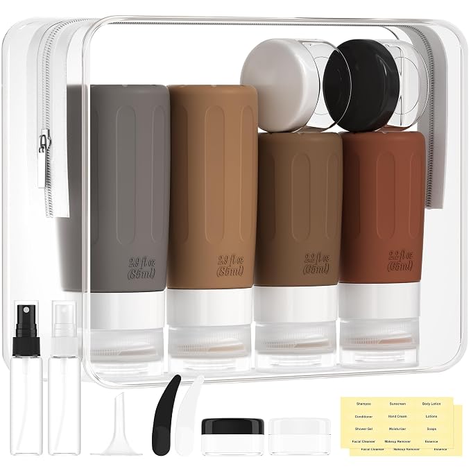 Morfone 16 Pack Silicone Travel Bottles Set by Morfone