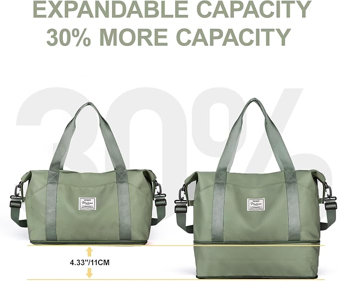 Travel Duffel Bag, Sports Tote Gym Bag, Shoulder Weekender Overnight Bag - Image 4