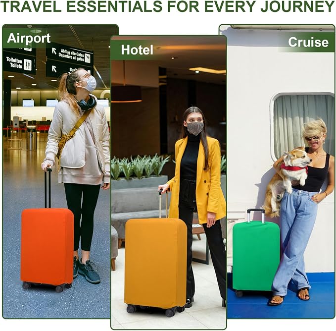 PATIKIL Luggage Cover, Suitcases Covers Elastic Carry on Cover Protector - Image 5