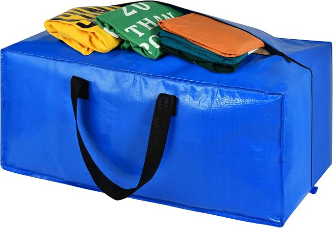 5 Pack Heavy Duty Extra Large Moving Bags Storage Tote - Image 3