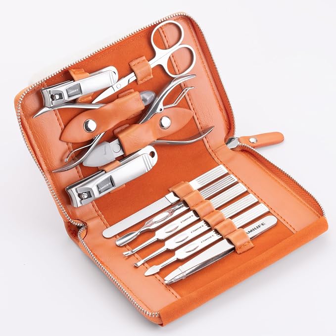 FAMILIFE Professional Manicure Set, Manicure Kit, Nail Clippers Set, 11 in 1 - Image 5