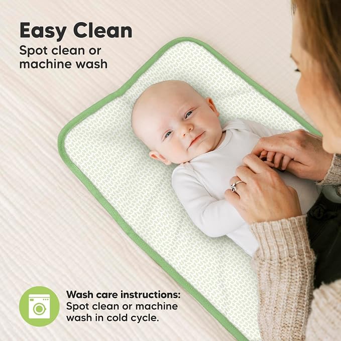 KeaBabies Portable Diaper Changing Pad, Easy Wipe Clean - Image 7