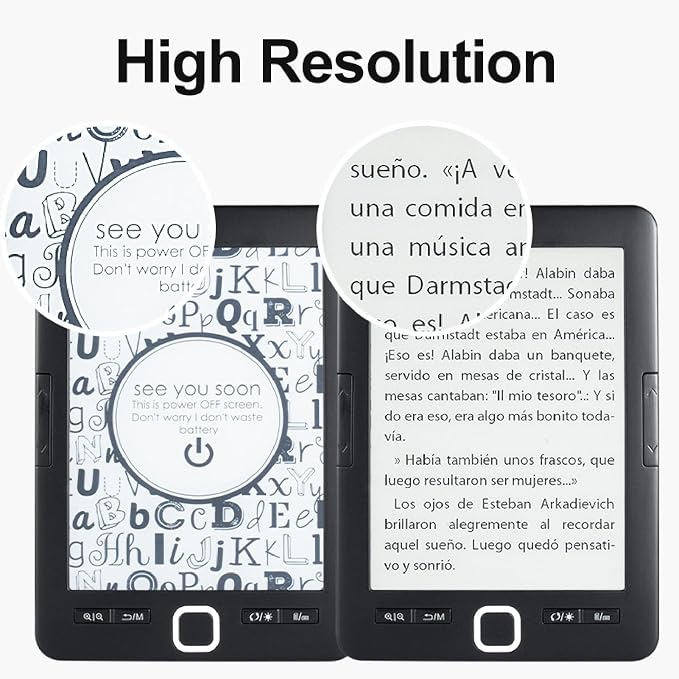 BK6033 Ebook Reader, 6in EInk Screen E Reader, Built in 8G Memory, Adjustable - Image 4