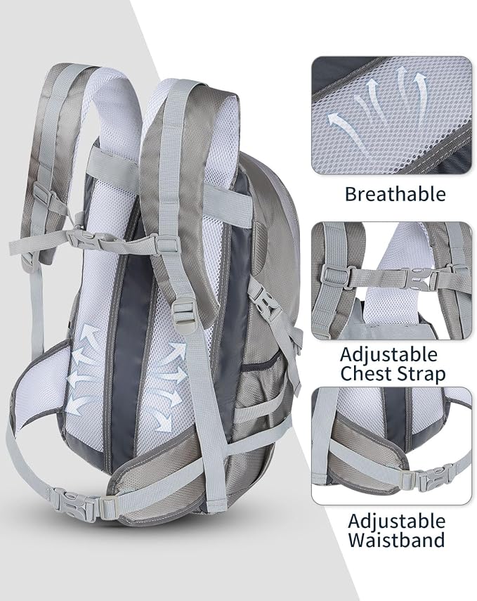 Hiking Backpack 40L Lightweight Waterproof Daypack - Image 5