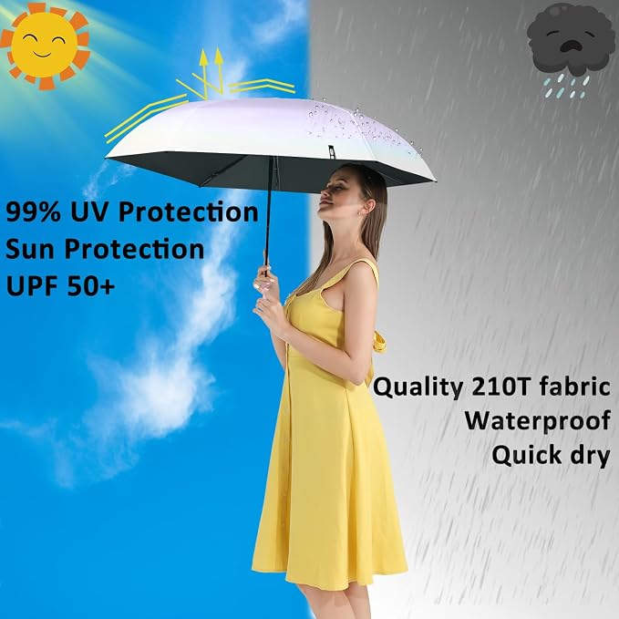 BAODINI Travel Mini Umbrella for Purse - Image 2