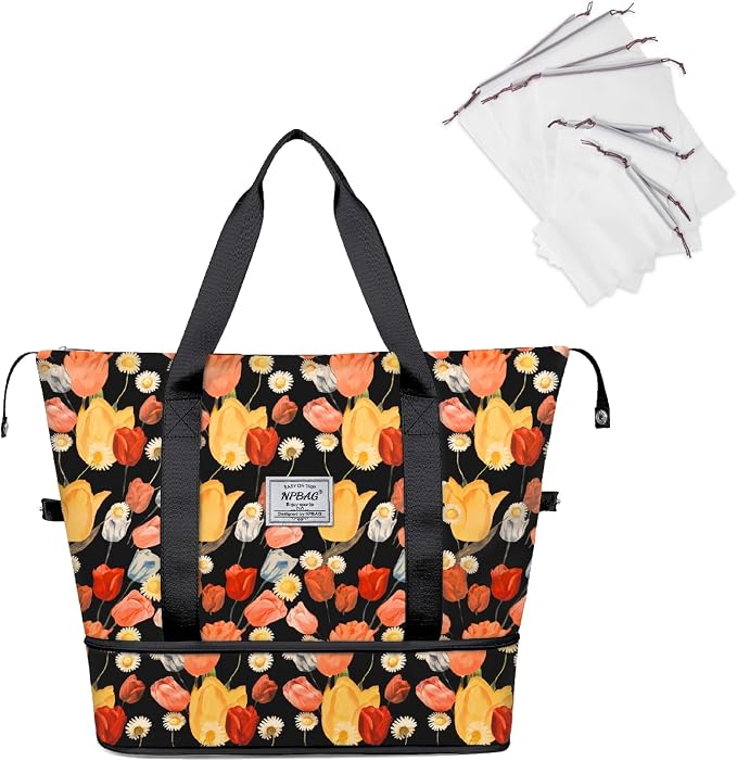 NPBAG Women Travel Duffel, Gym Workout Overnight Bag, Mommy Hospital Bag by NPBAG