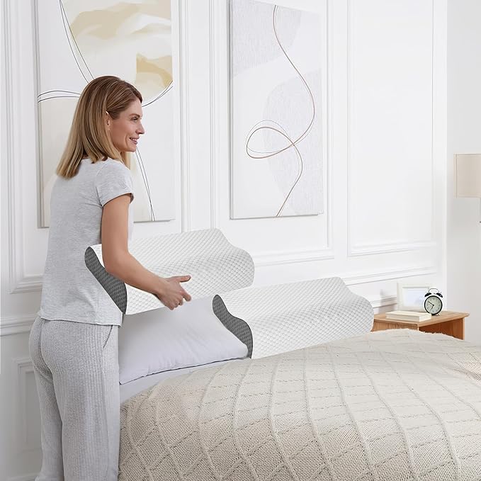 Memory Foam Cooling Bed Pillows - Image 7
