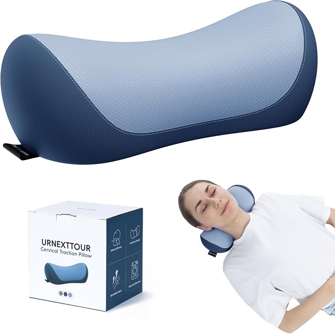 Neck Cervical Pillow Cervical Traction Device Lumbar Support Memory Foam Roll by Urnexttour