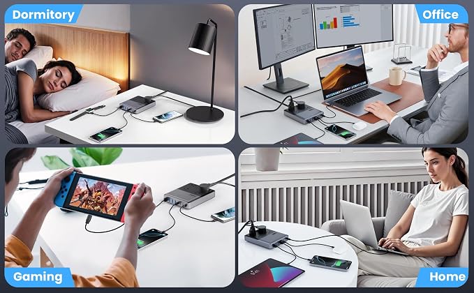 12-in-1 Charging Station USB-C Power Strip - Image 9