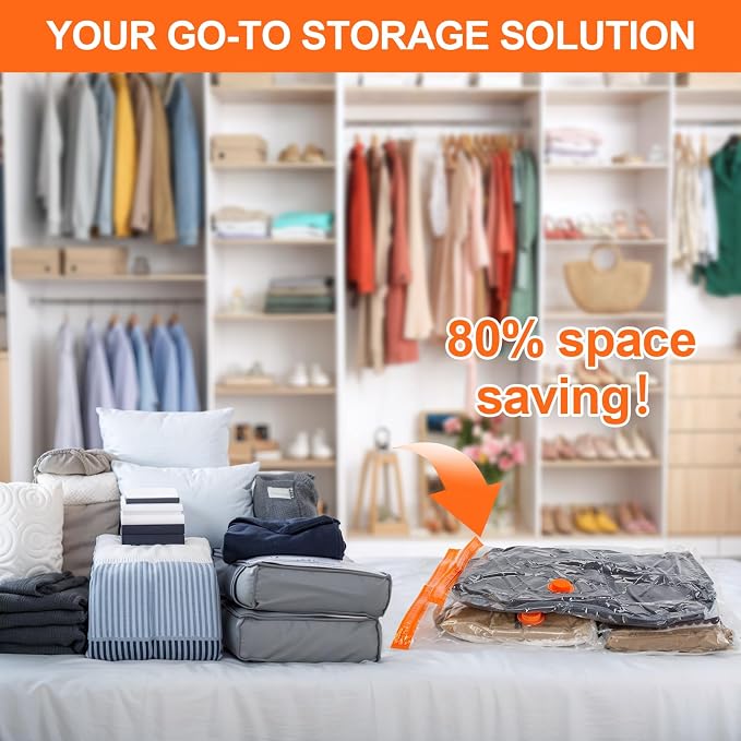 AGPTEK 12 Pack Vacuum Storage Bags Compression Storage Bags - Image 4