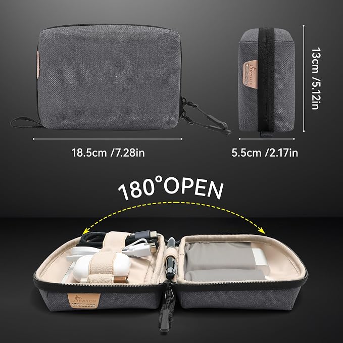 Electronics Organizer Cord Organizer Travel, Small Tech Bag - Image 2