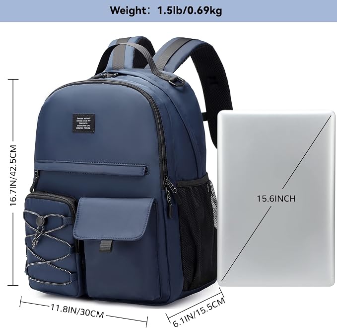 Lohol Water Resistant Backpack for Travel School Work, Casual Daypack - Image 2