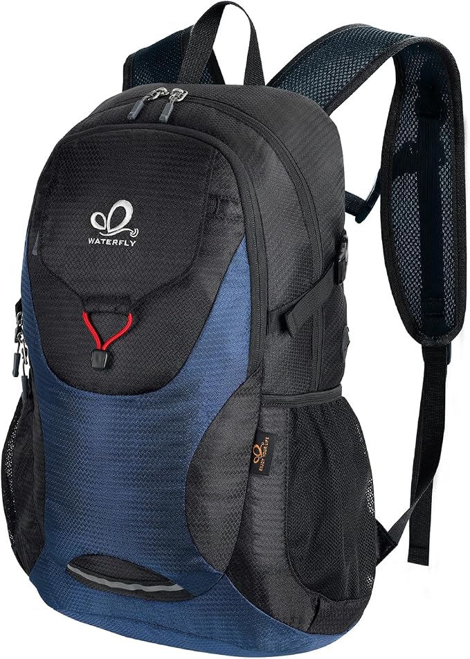 WATERFLY Lightweight Packable Hiking Backpack: 30L Foldable Travel Daypack by Waterfly