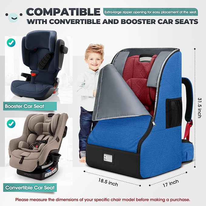 RAINSMORE Padded Car Seat Travel Bag - Image 2