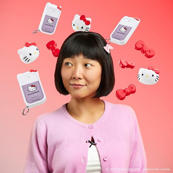 Touchland x Hello Kitty® Hand Sanitizer + Mist Case, Scented & Stylish - Image 5