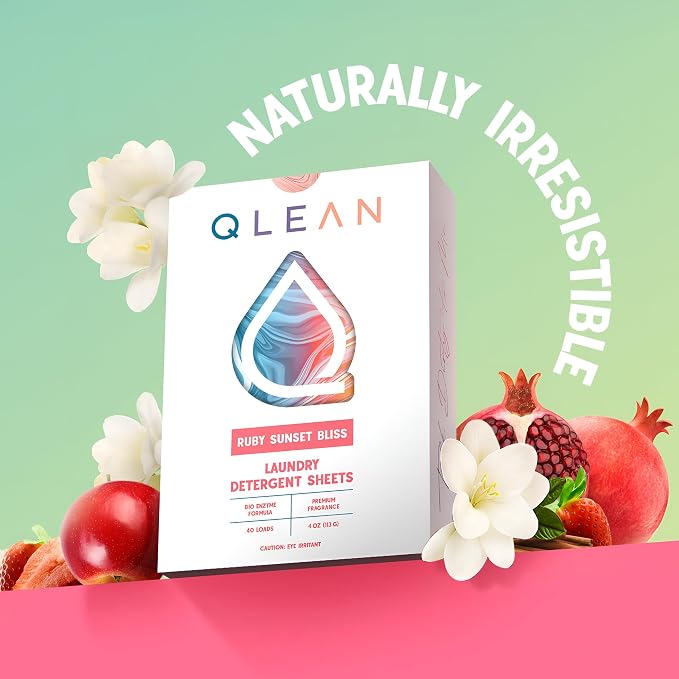 QLEAN Laundry Detergent Sheets – Travel-Friendly, HE & Standard Washer Safe - Image 9