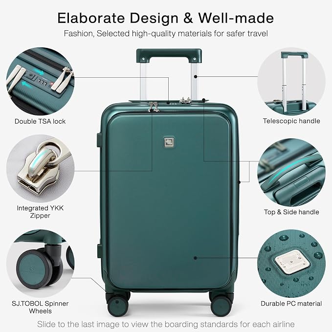 Hanke Grace Carry On Luggage - Image 3
