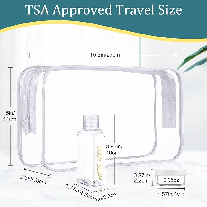Cosywell Travel Bottles for Toiletries 10PCS Travel Shampoo and Conditioner - Image 2
