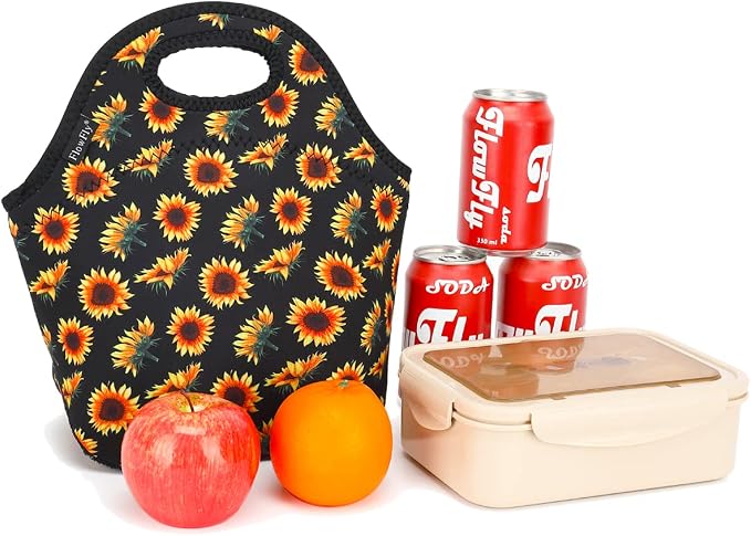 FlowFly Neoprene Lunch Tote Insulated Thermal Reusable Lunch Bag Box - Image 7