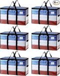 TAILI Extra Large Moving Bags, 6 Pack Clear Heavy Duty Totes by TAILI