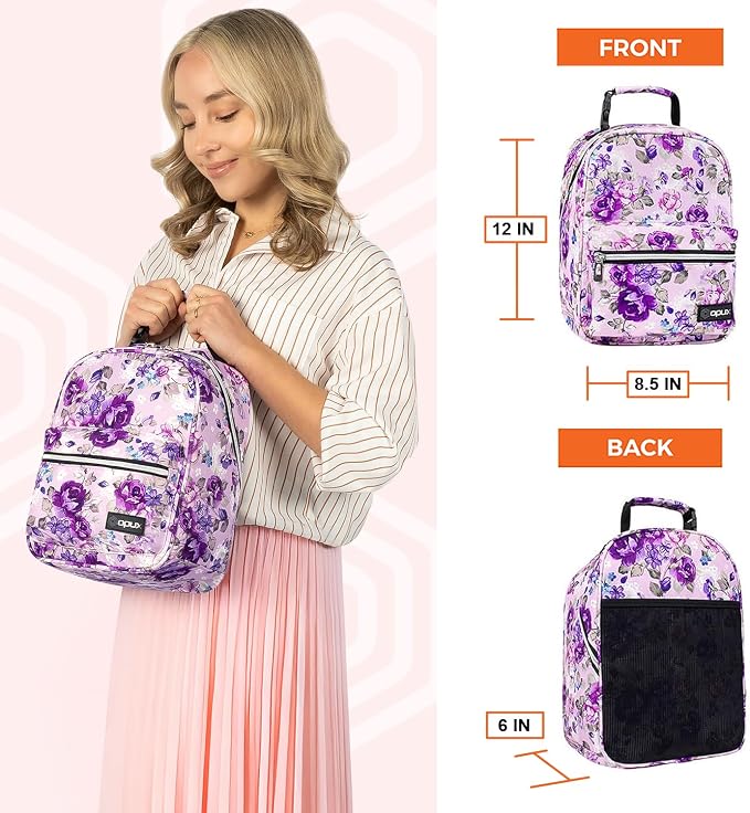 opux Lunch Box for Girls Boys Kids, Insulated Leakproof Lunch Bag, Reusable - Image 2