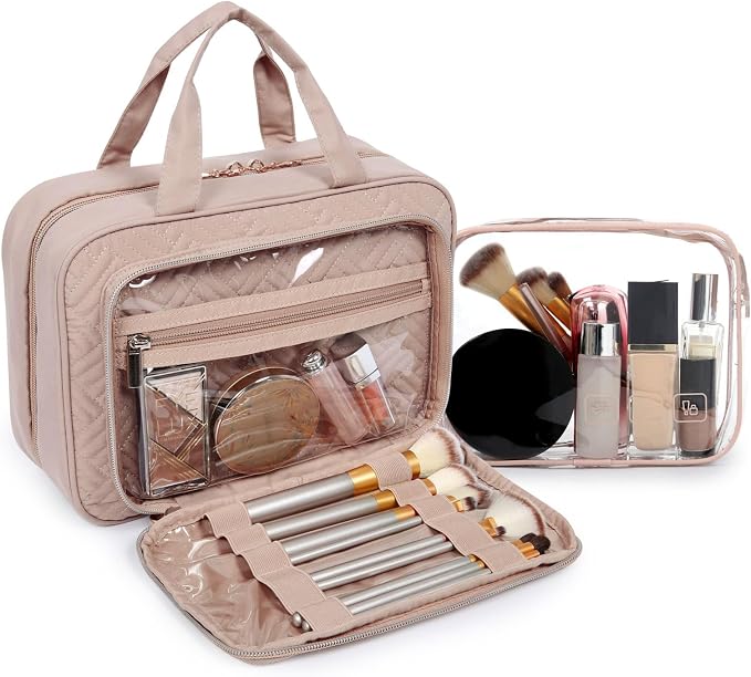 BAGSMART Toiletry Bag Hanging Travel Makeup Organizer - Image 2