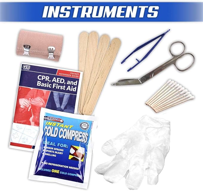 Rapid Care First Aid 80098 3 Shelf All Purpose First Aid Kit Cabinet, Class A+ - Image 3