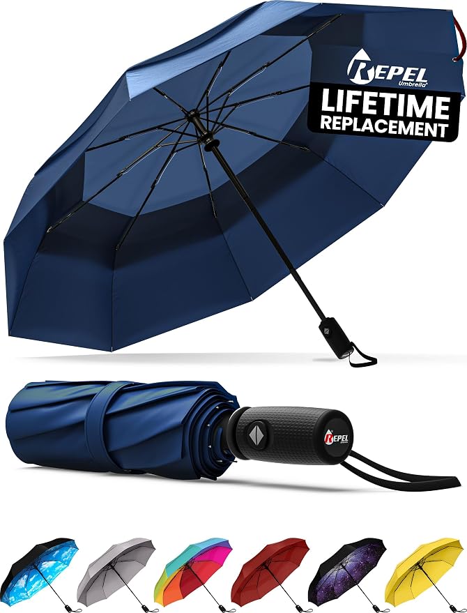 REPEL Windproof Travel Umbrella by RepelUmbrella